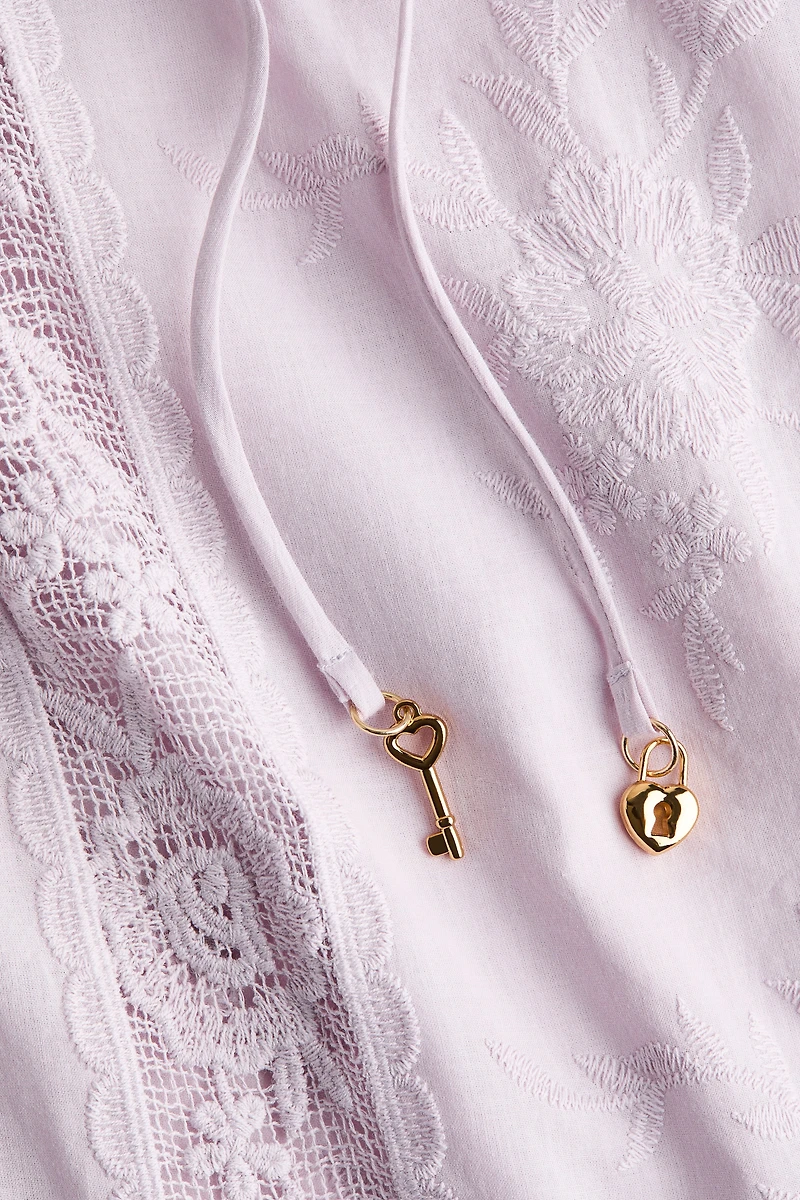 Robe tunique avec dentelle