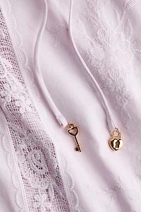 Robe tunique avec dentelle