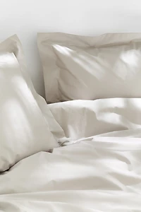 King/Queen Cotton Percale Duvet Cover Set