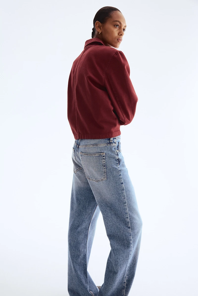 Veste en sergé avec col