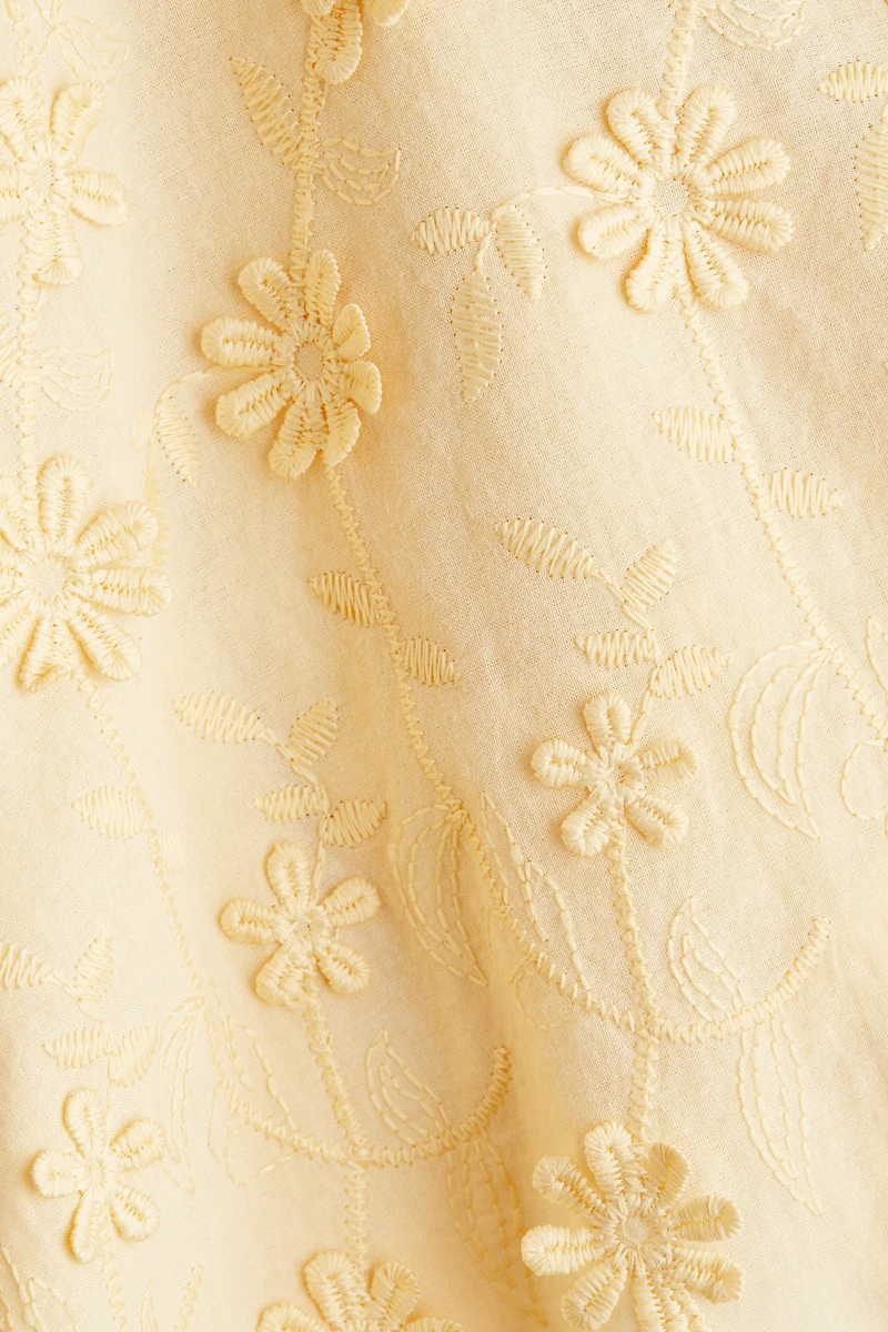 Appliquéd Cotton Dress