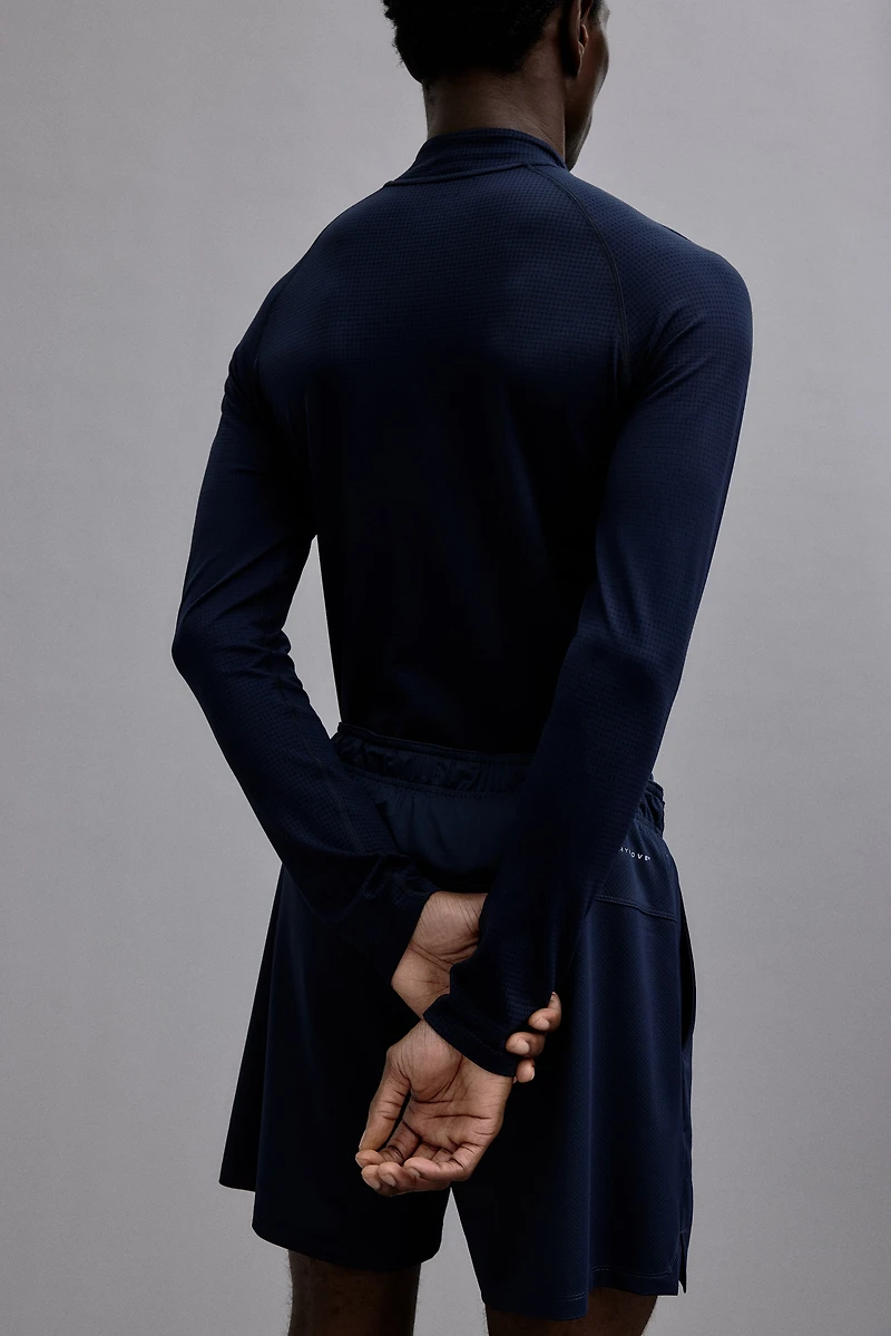 Muscle-Fit Half-Zip Sports Shirt with DryMove™