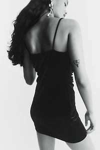 Draped Strappy Dress