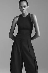 Barrel-Leg Cargo Pants