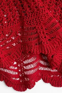 Crochet-Look Beach Tank Top