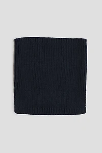 Rib-knit Tube Scarf