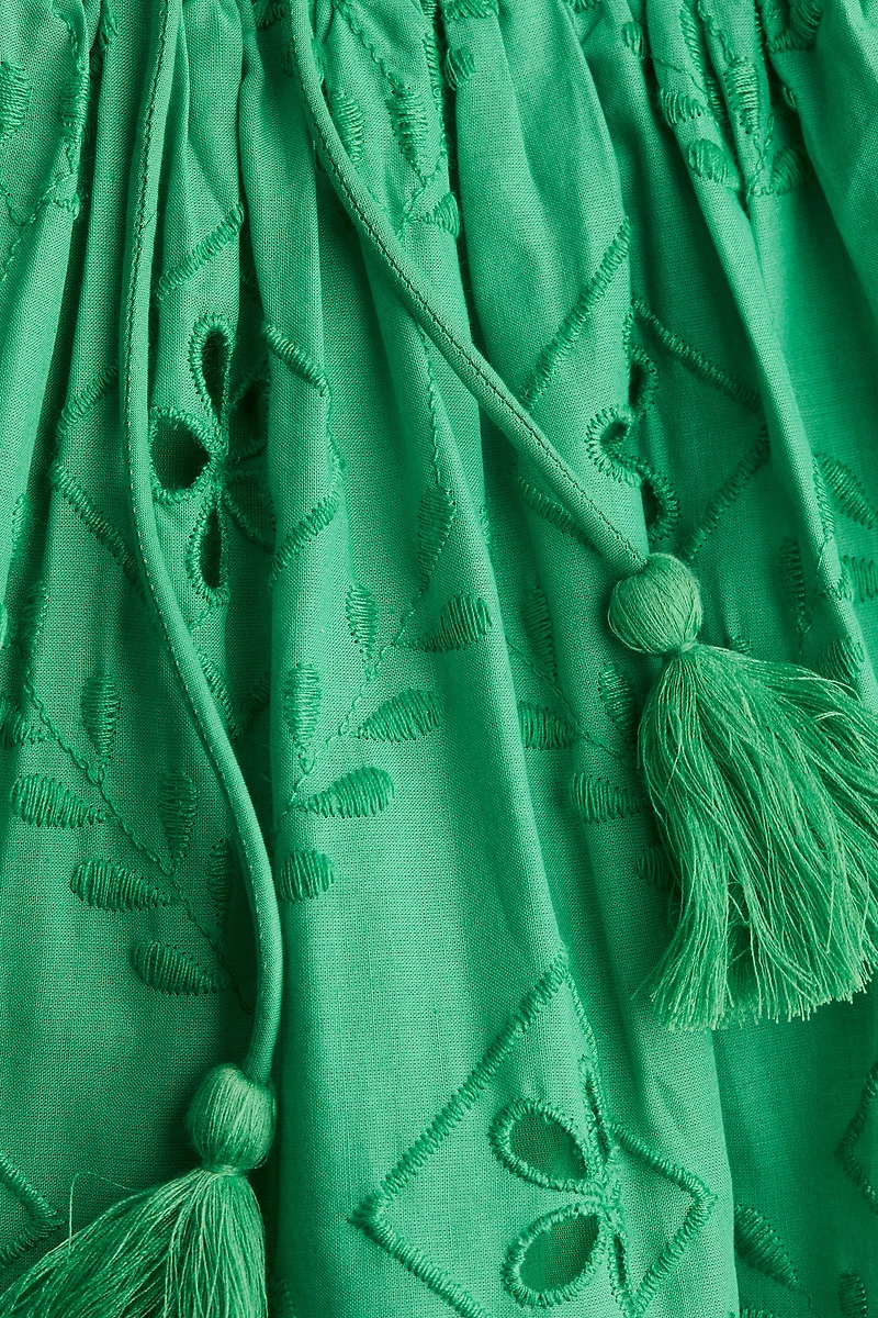 Eyelet-Embroidered Dress