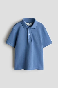 Embroidered-Motif Piqué Polo Shirt