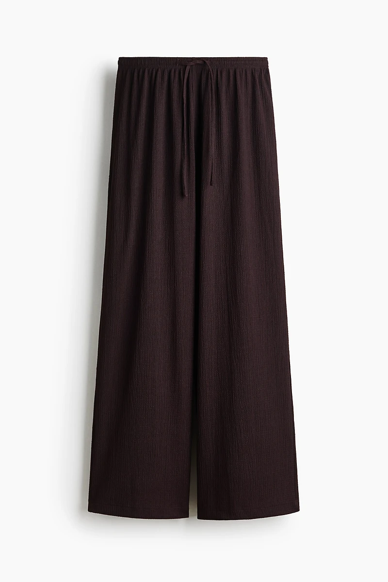 Pantalon large avec taille élastique