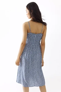 Smocked Strappy Dress