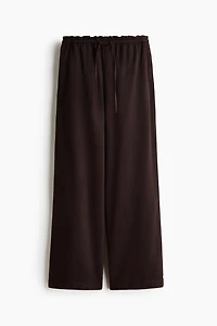 Wide-Cut Paper-Bag Pants