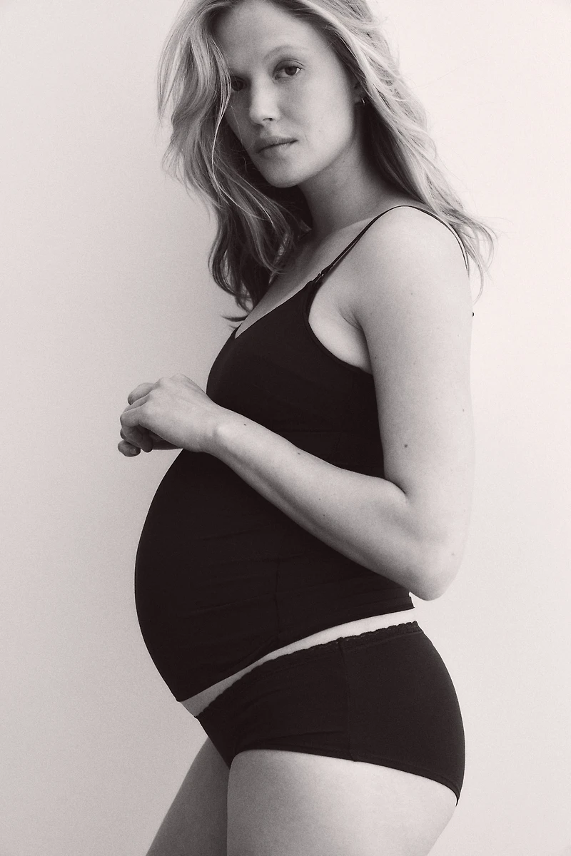 MAMA Padded-Cup Nursing Camisole Top