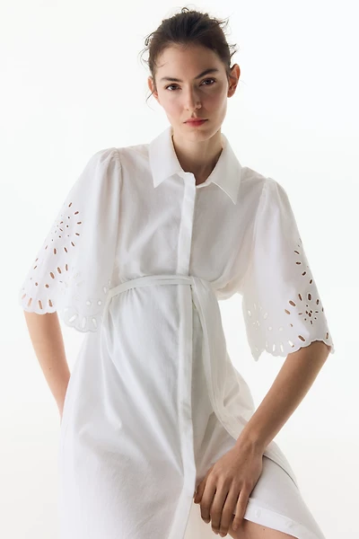 MAMA Robe chemisier en coton