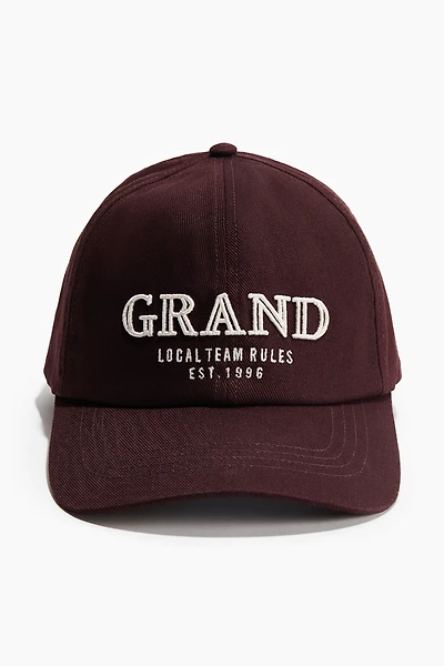 Cotton Twill Cap with Motif