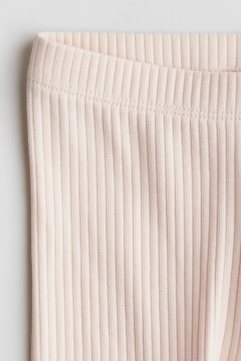 Ribbed Cotton Leggings