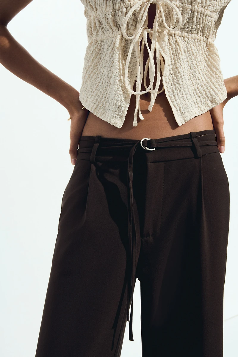 Belted Dress Pants