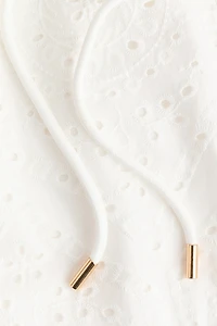 Eyelet-Embroidered Cotton Shirt Dress
