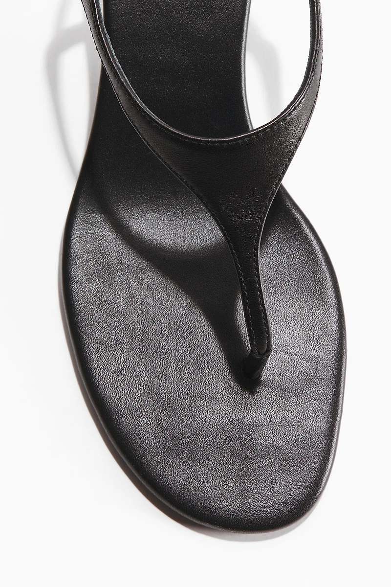 Heeled Leather Sandals