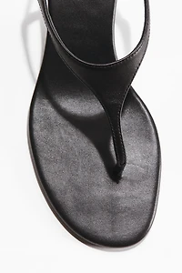Heeled Leather Sandals