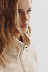 Veste à fermeture éclair en polar