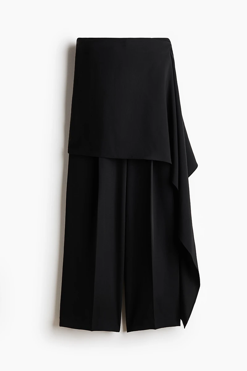 Pantalon chic avec jupe superposée