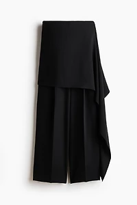 Pantalon chic avec jupe superposée