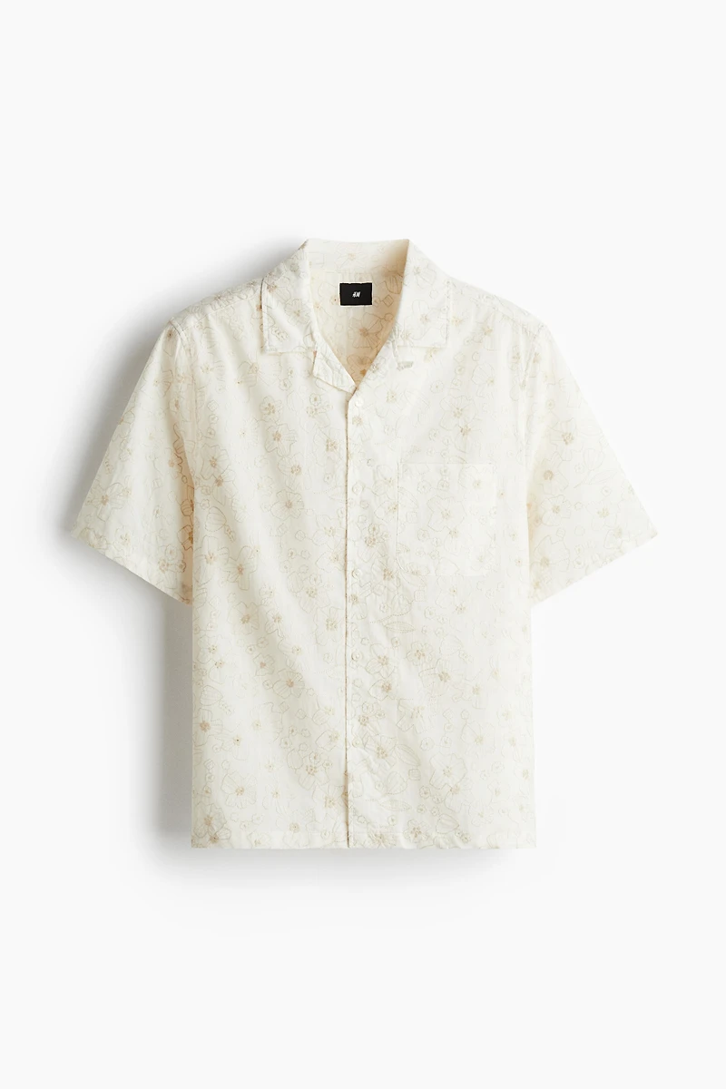Regular-Fit Embroidered Resort Shirt