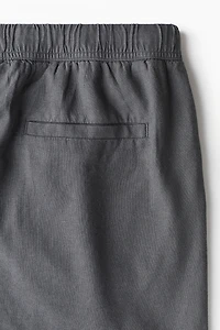Relaxed-Fit Linen-Blend Shorts