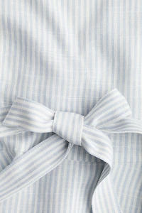 Linen-Blend Blouse