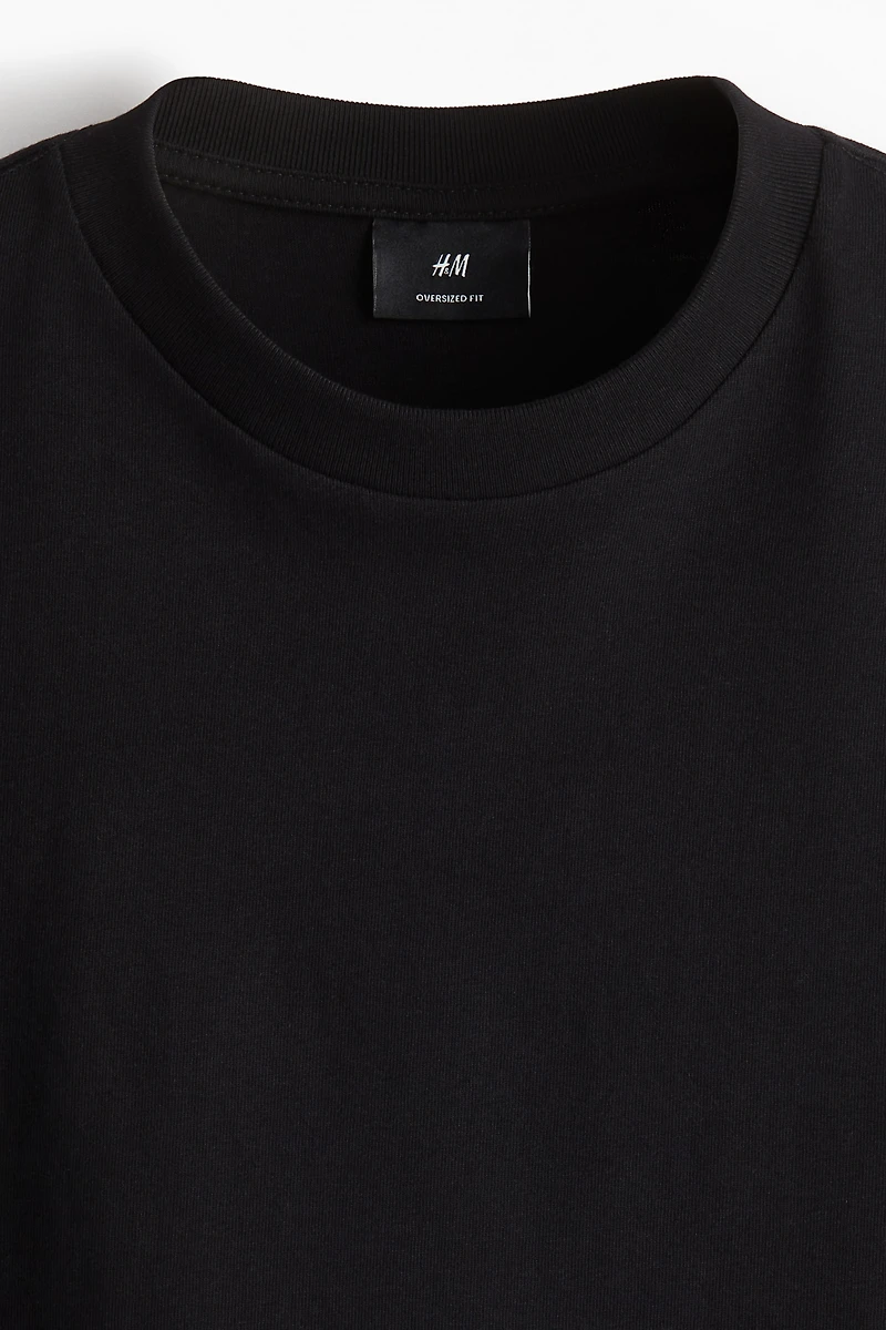 Oversized Long-Sleeved Jersey Shirt