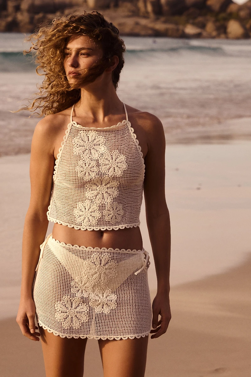 Crochet-Look Beach Skirt