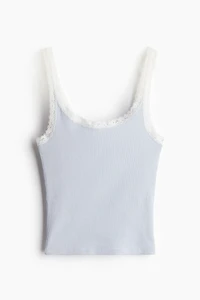 Lace-Trimmed Tank Top