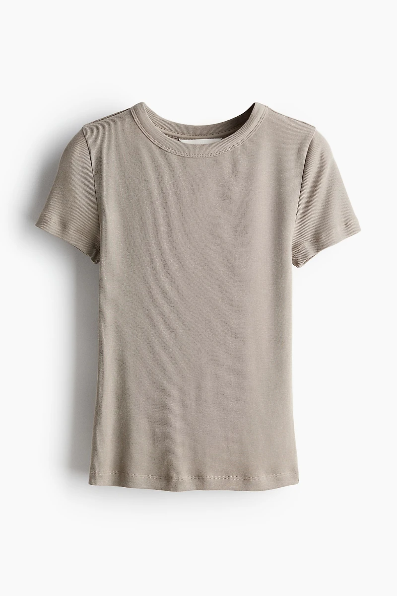 T-shirt côtelé