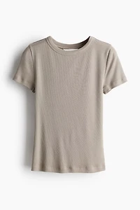 T-shirt côtelé