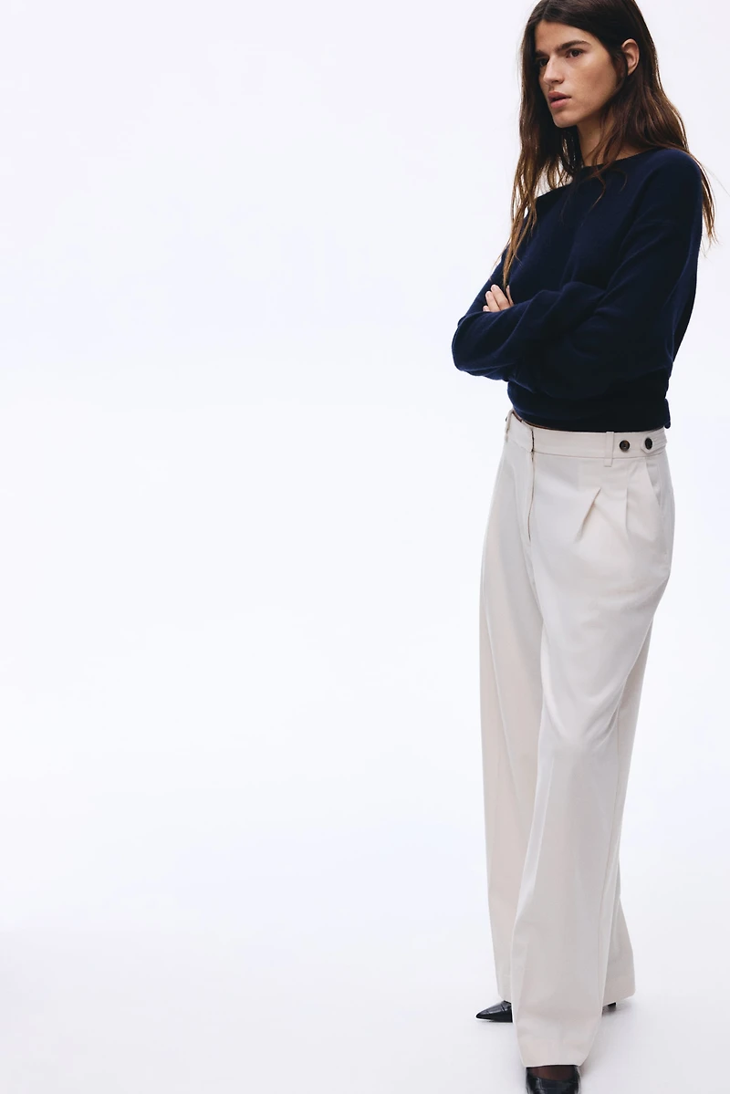 Wide-Leg Dress Pants