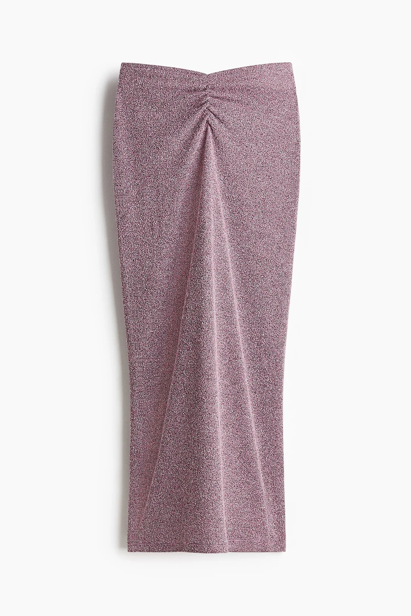 Knit Ruched-Detail Skirt