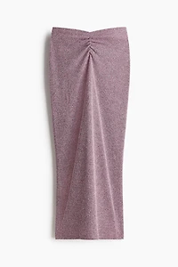 Knit Ruched-Detail Skirt