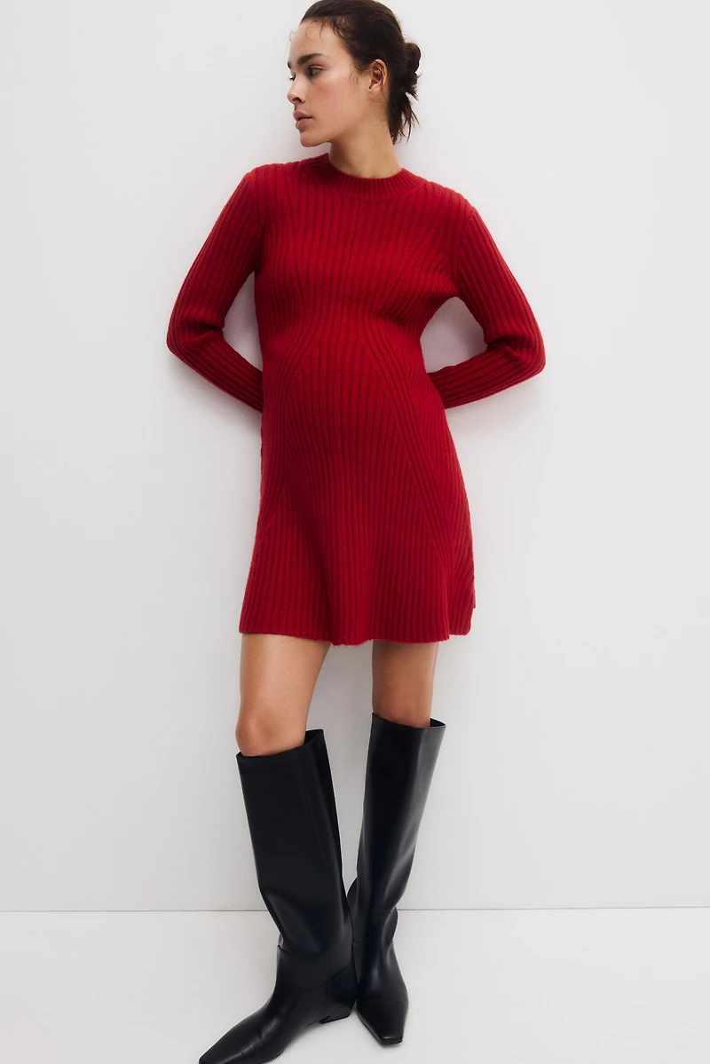 MAMA Rib-Knit Dress