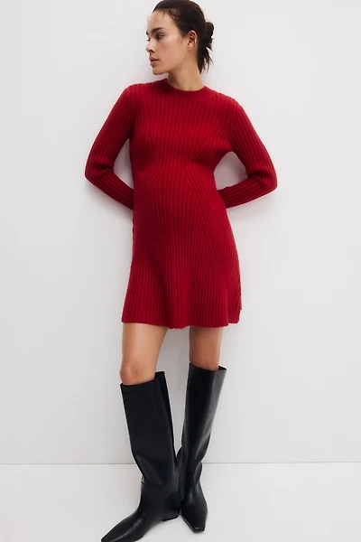 MAMA Rib-Knit Dress