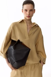 Oversized Lyocell-blend Blouse