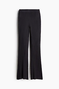 Pantalon en tricot côtelé