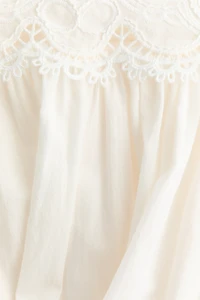 Embroidered-Detail Tie-Strap Dress