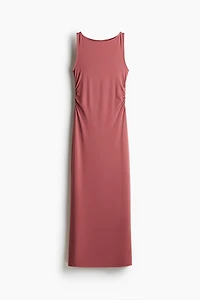 Draped Bodycon Maxi Dress