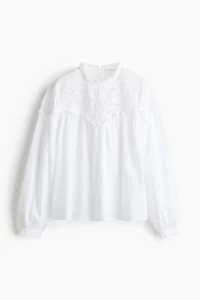Blouse avec broderie anglaise