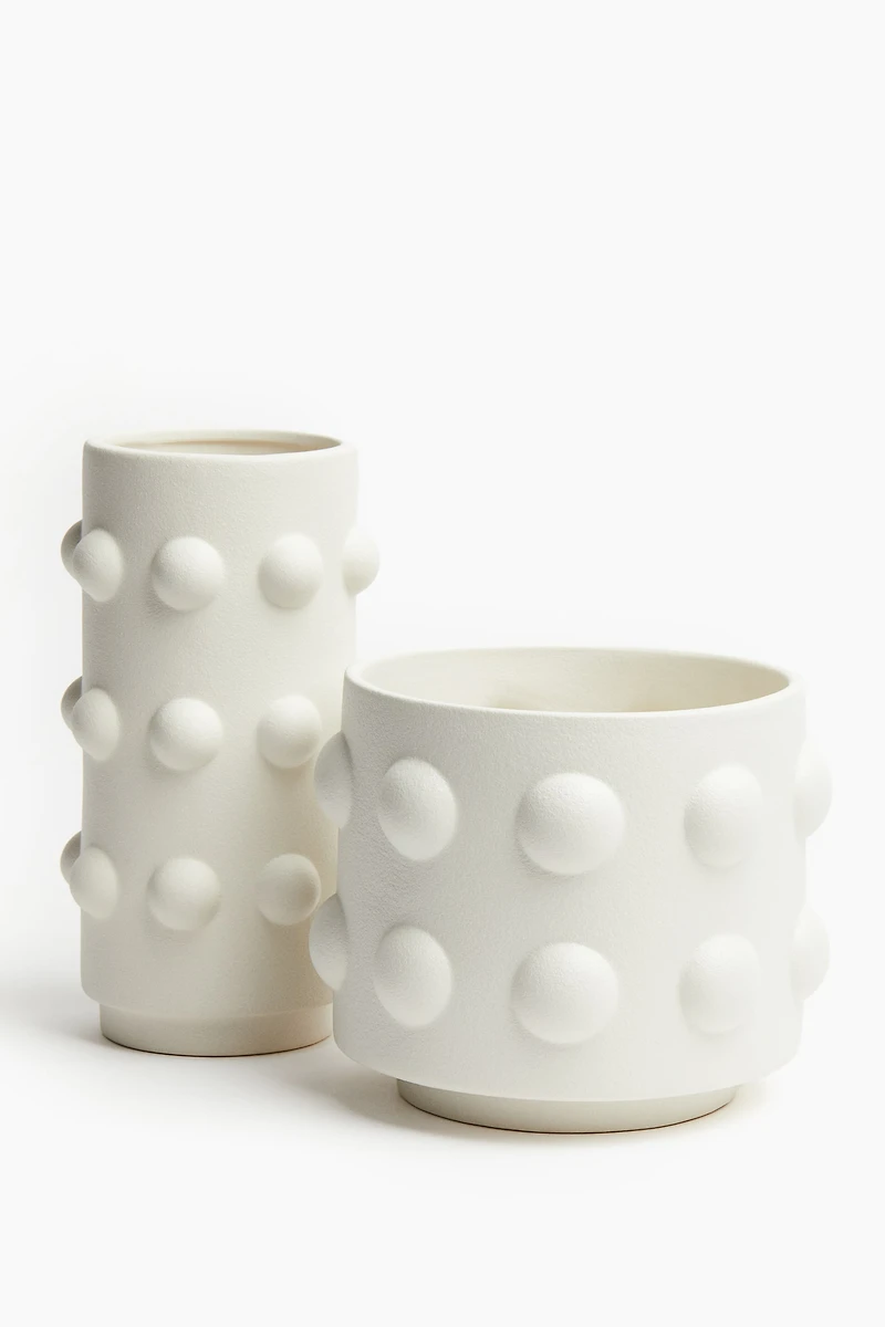 Reactive-glaze Stoneware Plant Pot