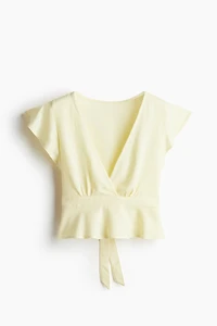 Linen-Blend Blouse