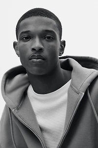 Loose-Fit Hooded Jacket