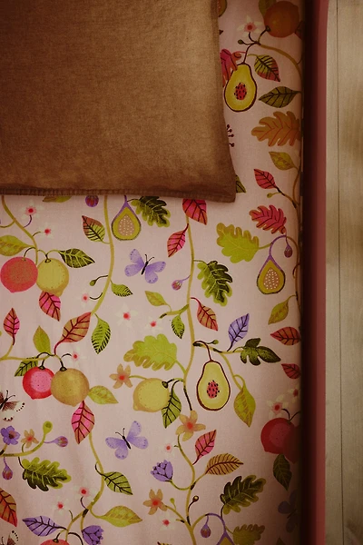 Patterned Cotton Fitted Sheet