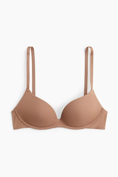Soft-Cup Microfiber Push-Up Bra