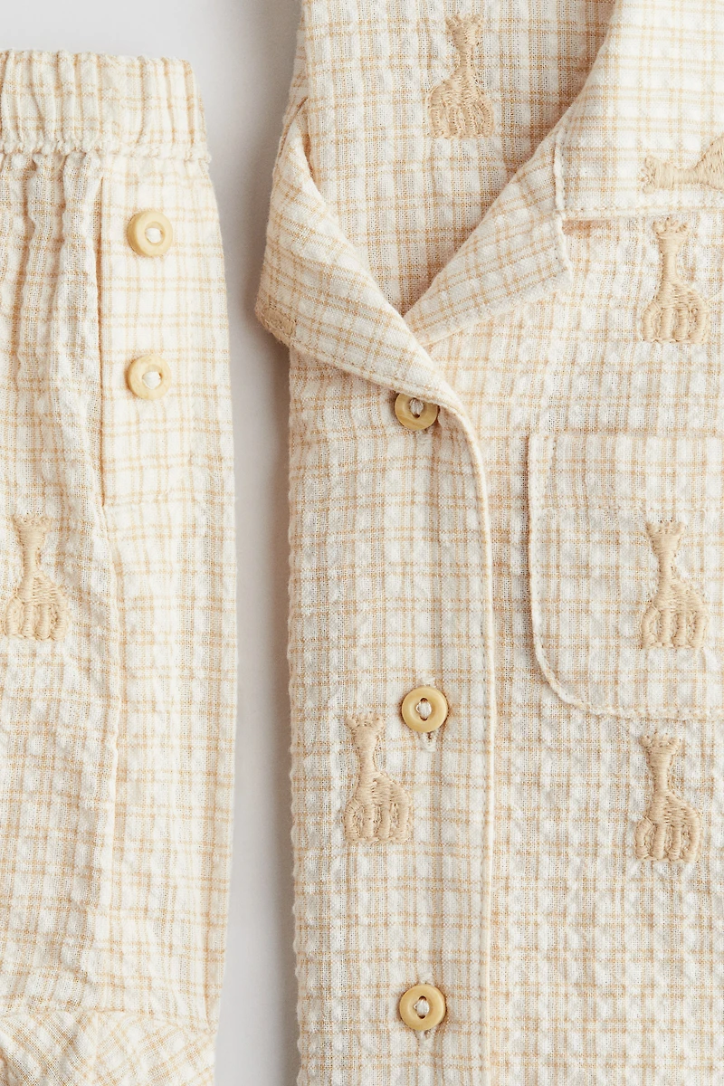 2-Piece Cotton Seersucker Set